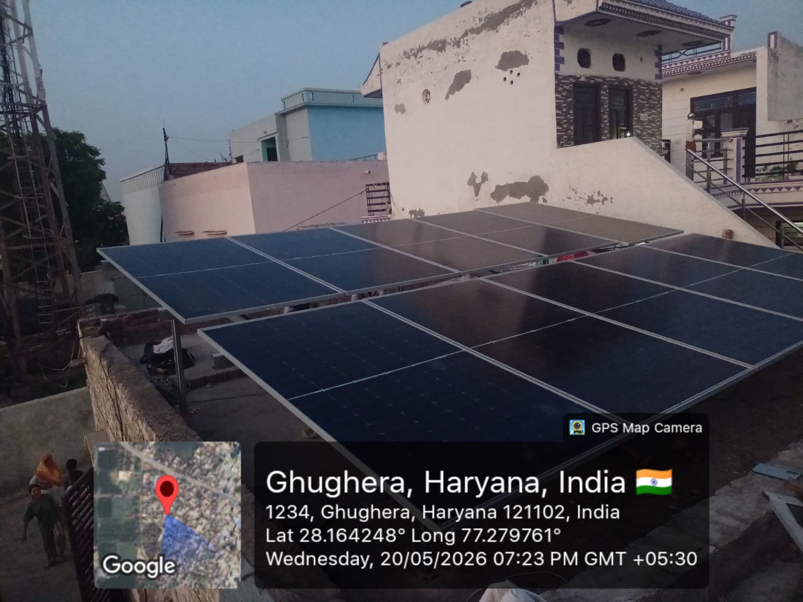 Residential solar installation