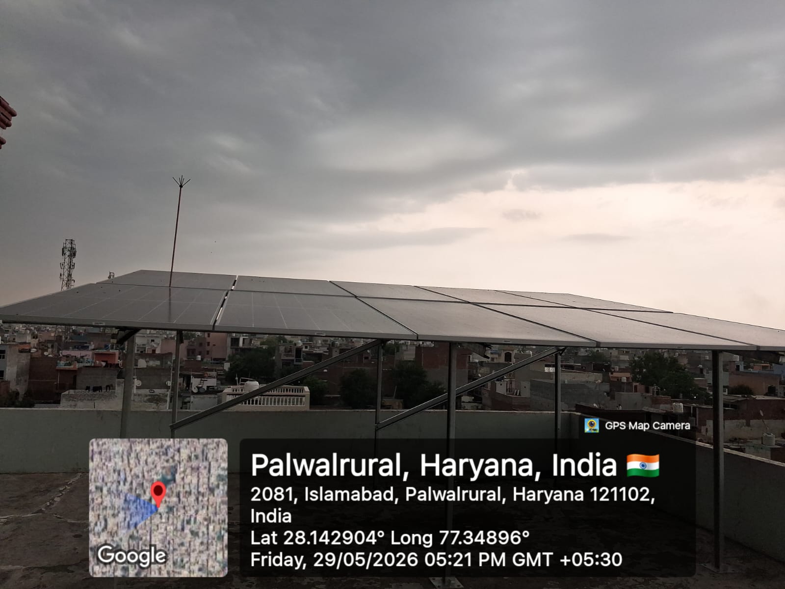 Rooftop solar panels
