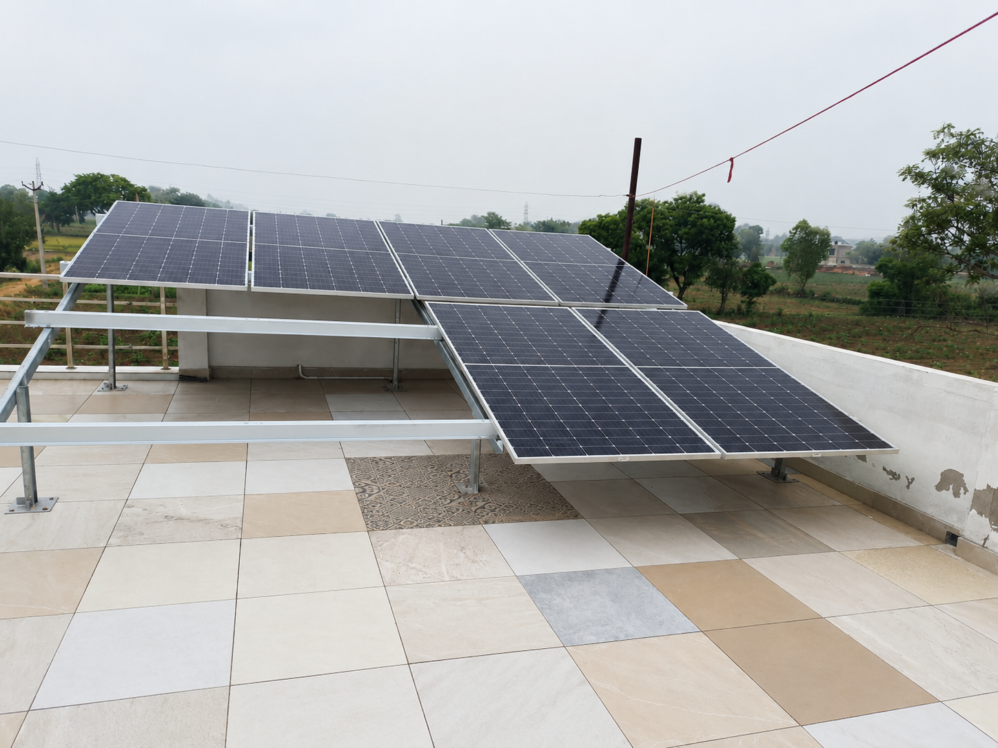 Industrial solar power installation