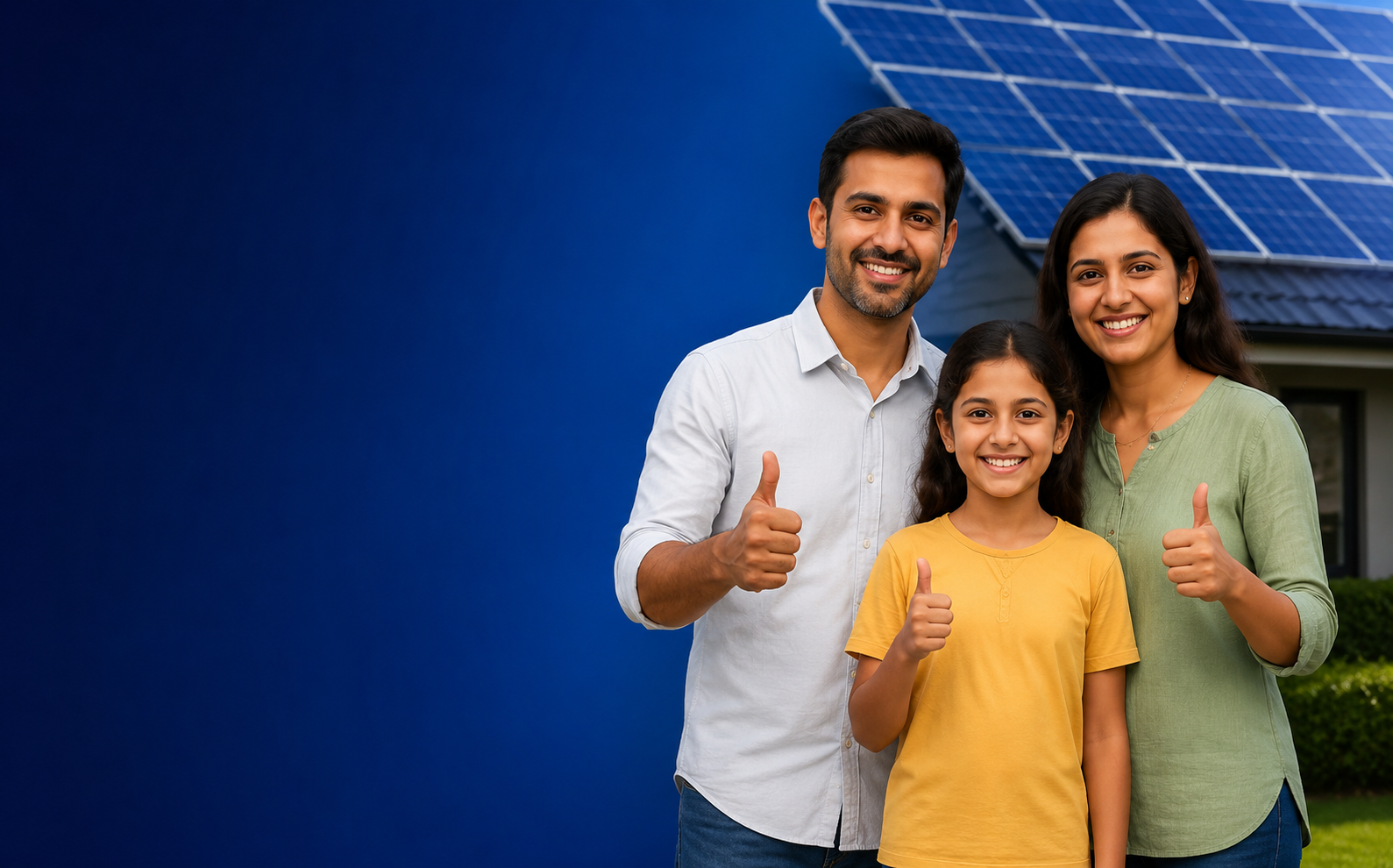 Customer reviewing YK Solarworks solar installation