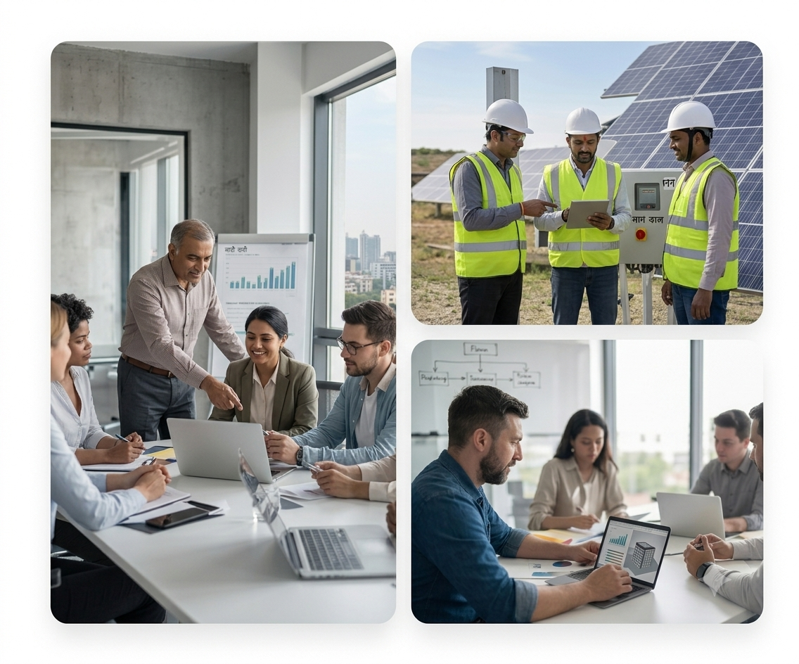 YK Solarworks team delivering practical solar solutions